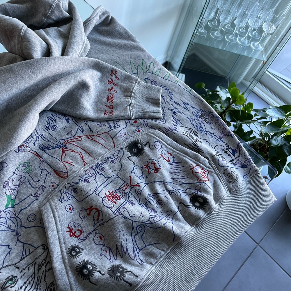 1 of 1 Studio Ghibli Gray Hoodie M